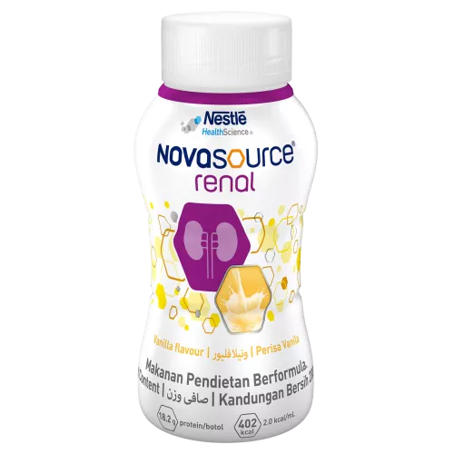 Nestle Novasource Renal for Kidney Patients with vanilla flavour packs x 200 ml