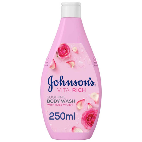 Johnson's Body Wash VitaRich Soothing Shower Gel Rose Water- 250ml