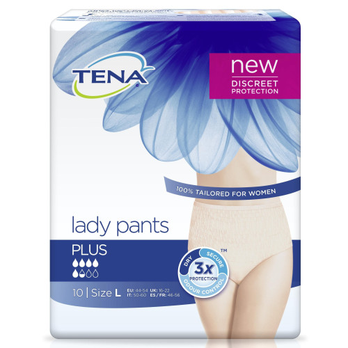 تينا سروال داخلي للنساء - بلس لارج - 10 قطعة