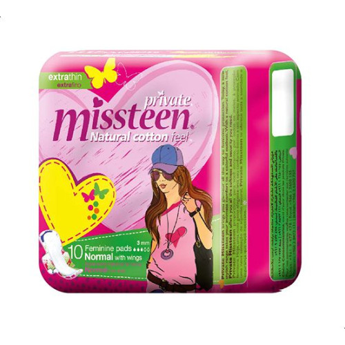 Private Extra Thin Miss Teen Women Pads - 10 Pads