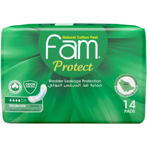 maximum bladder leakage protection 22pads fam