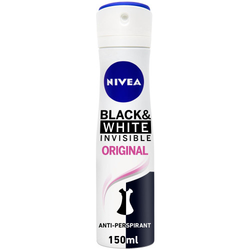 Nivea Black & White Original Female  Spray 150Ml