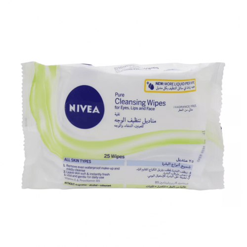 Nivea Cleansing Wipes For All Skin Types - 25 Pcs