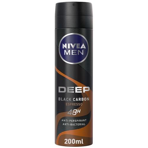 Nivea Spray Deep Black Carbon - 200 ml