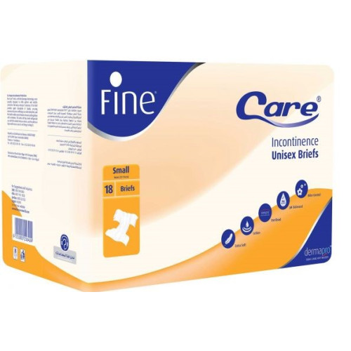 Fine Care Small 18 Unisex Briefs