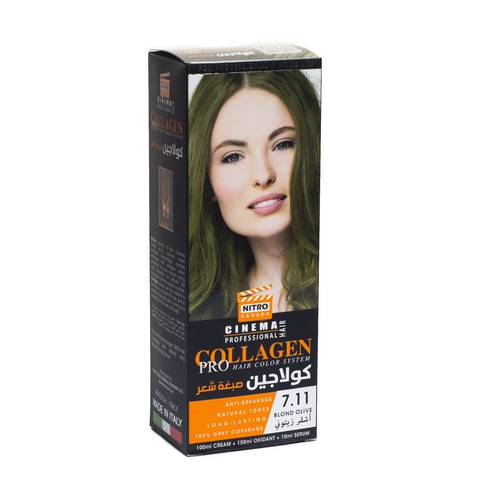 Collagen Pro Hair Color 7.11 - Olive Blond