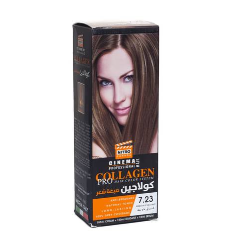 Collagen Pro Hair Color 7.23 - Medium Chestnut