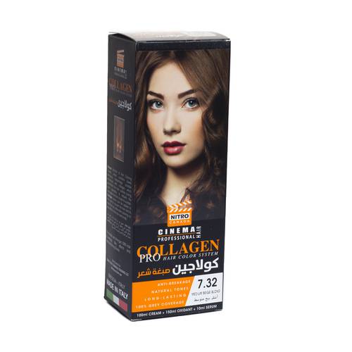 Collagen Pro Hair Color 7.32 - Medium Beige Blond