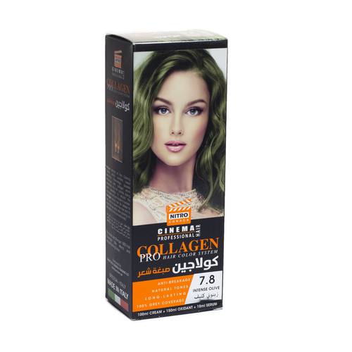 Collagen Pro Hair Color 7.8 - Dense Olive