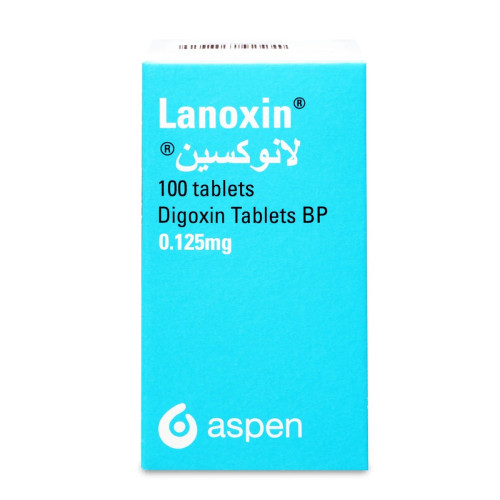 لانوكسين 0.125 مجم، لعلاج قصور القلب، 100 قرص