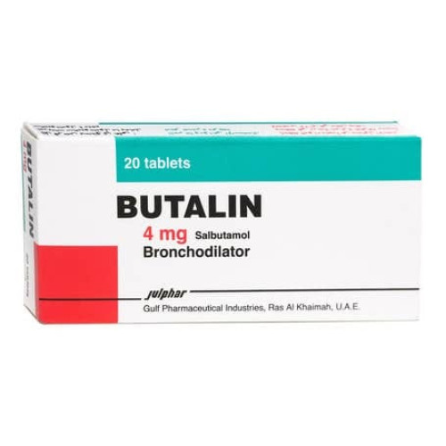 Butalin 4 mg Salbutamol 20 Tablets
