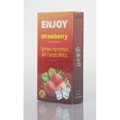 Enjoy Condom Strawberry 12 Pieces