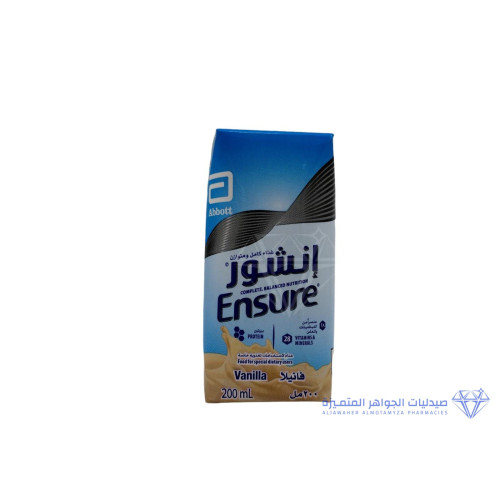 Ensure  Vanilla Flavor Liquid Milk, 18 x 200 ml