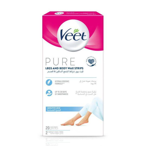 Veet Pure Legs and Body Strips 20 pcs