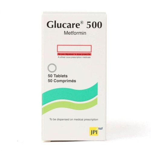 Glucare 500mg 50 Tablets