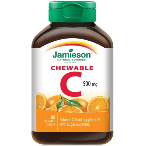 Jamieson Chewable Vitamin C 500mg 90 Tablets