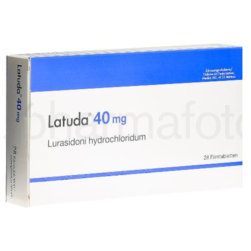 LATUDA 40 mg 28 tablets