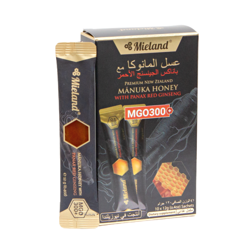 Manuka honey with Panax red ginseng 10 sachets of 12 grams