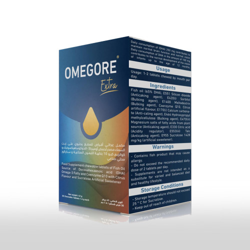 Omegor Extra 30 chewable tablets