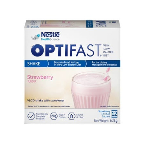 Optifast Shake Strawberry Flavour 12 Pack