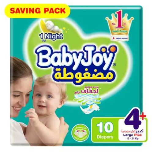 Baby Joy Size (4+) Saving Pack - 10 Pcs