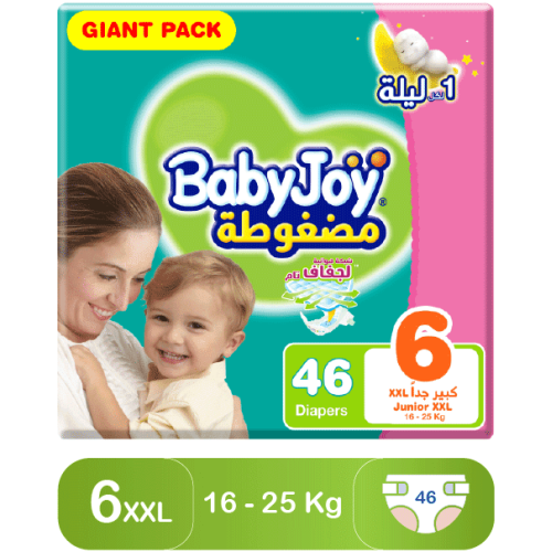 Baby Joy Size (6) Giant Pack - 46 Diapers