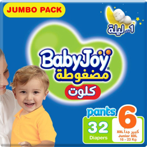Baby Joy Culotte Size (6) Jumbo Pack - 32 Diapers