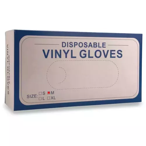 Vinyl gloves without powder size small