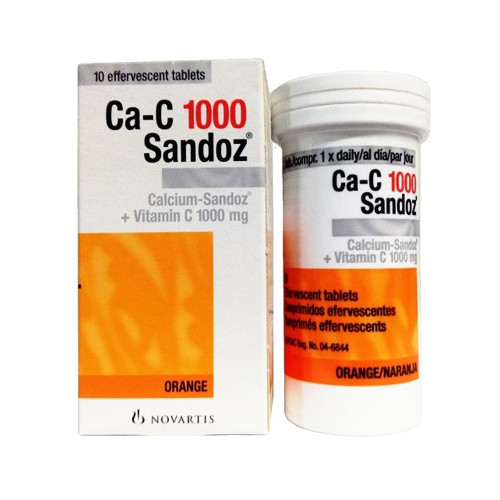 كالسيوم ساندوز لعلاج نقص الكالسيوم ، 1000 جرام - 10 اقراص