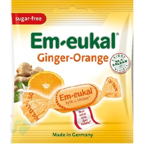 em eukal ginger orange lozenges 50 gm