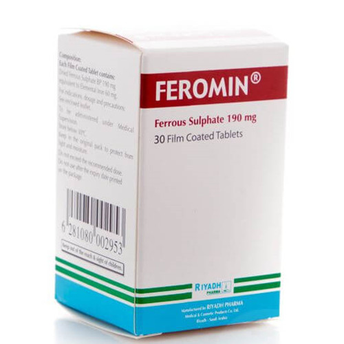فيرومين لعلاج نقص الحديد - 190 ملجم 30 قرص