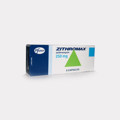 زيثروماكس ٢٥٠ مجم لعلاج العدوى البكتيرية 6 أقراص