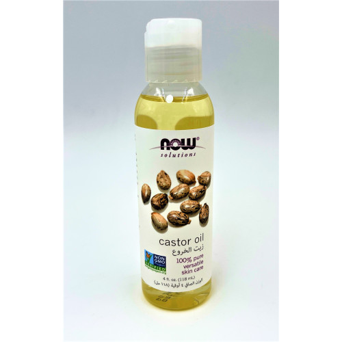Castor oil 100 % pure 118 ml Now Solutions 